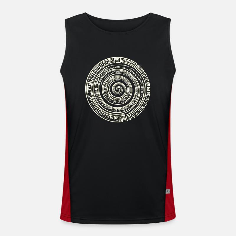 Petroglyph Rock Art Ancient Rock Drawing Indian Funktionelles Kontrast-Tank Top für Männer 
