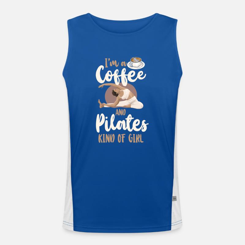 Instructeur de Pilates Professeur Café Débardeur respirant contrasté Homme 