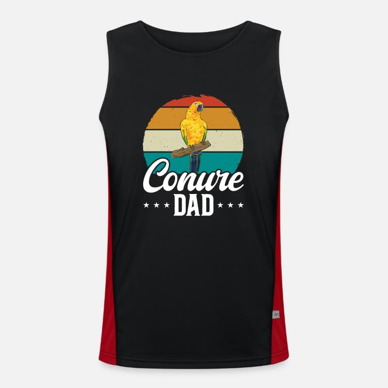 Sonnensittich Papagei Sittich Vogel Funktionelles Kontrast-Tank Top für Männer 