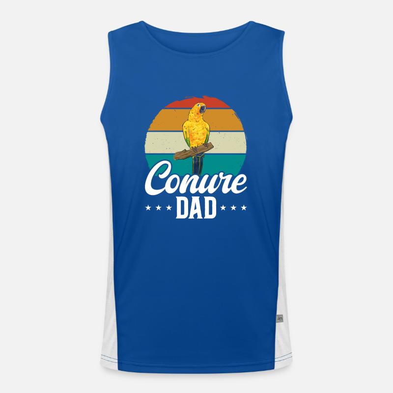 Sonnensittich Papagei Sittich Vogel Funktionelles Kontrast-Tank Top für Männer 