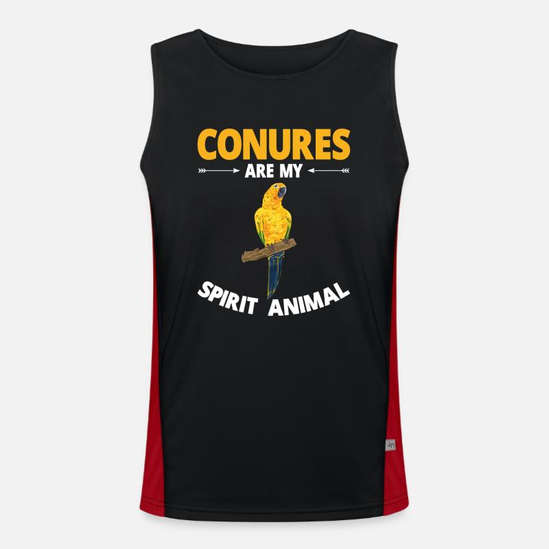 Perruche Perroquet Perruche Oiseau Débardeur respirant contrasté Homme 