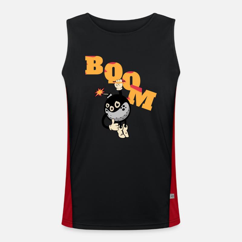 Boom Funktionelles Kontrast-Tank Top für Männer 