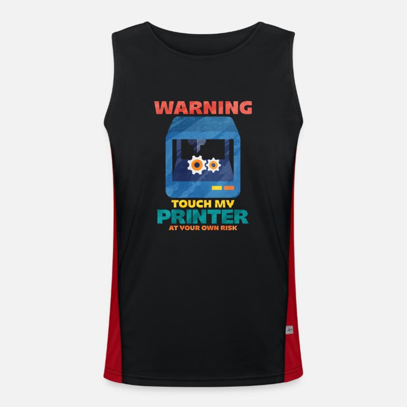 Impression 3D Débardeur respirant contrasté Homme 