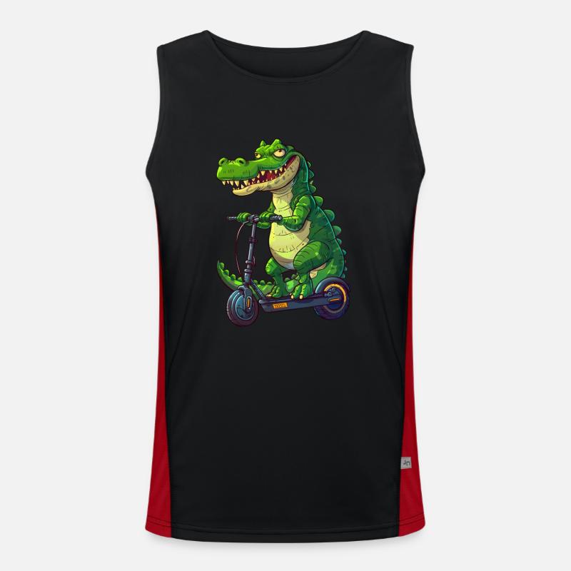 Crocodile roller Men's Functional Contrast Tank Top 