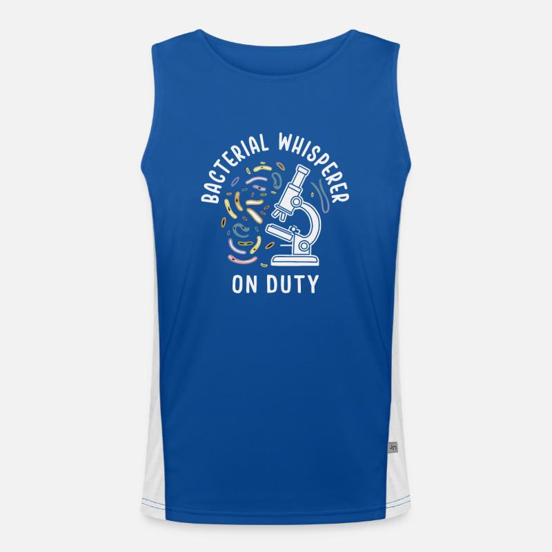 Microbiologist Microbiology Lab Staph Biology Funktionelles Kontrast-Tank Top für Männer 