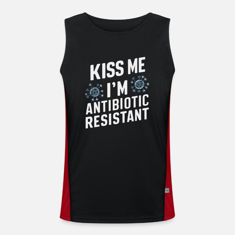 Microbiologist Microbiology Lab Staph Biology Funktionelles Kontrast-Tank Top für Männer 