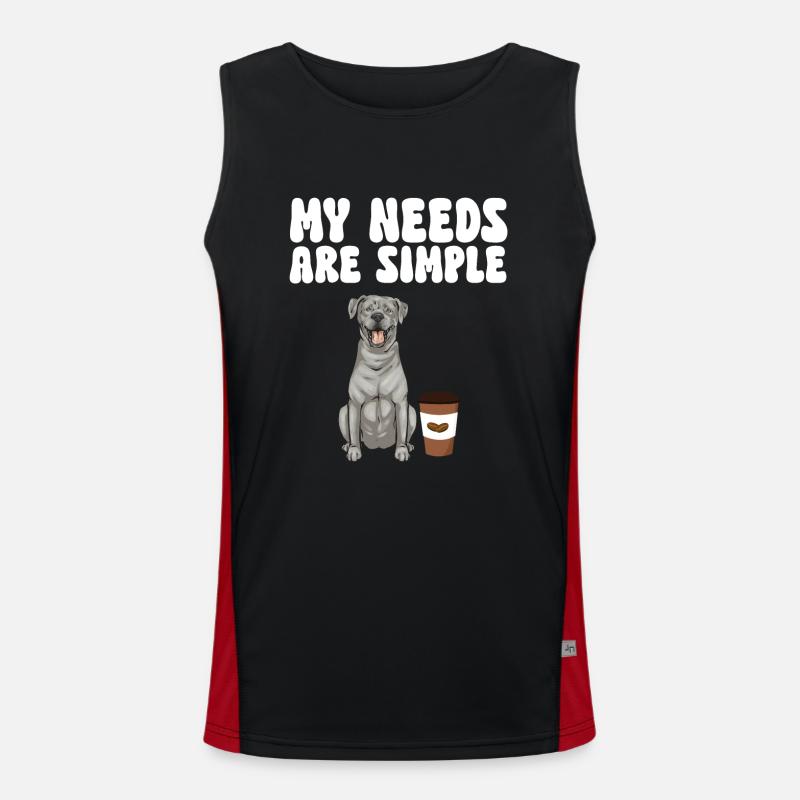 Silver Labrador Retriever Silver Lab Men's Functional Contrast Tank Top 