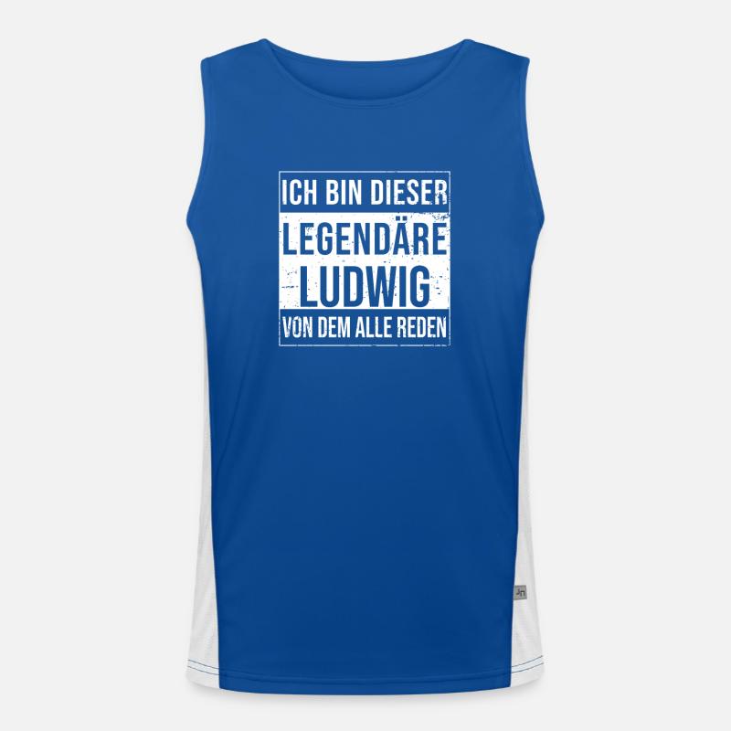 I'm this legendary for Ludwig Men's Functional Contrast Tank Top 