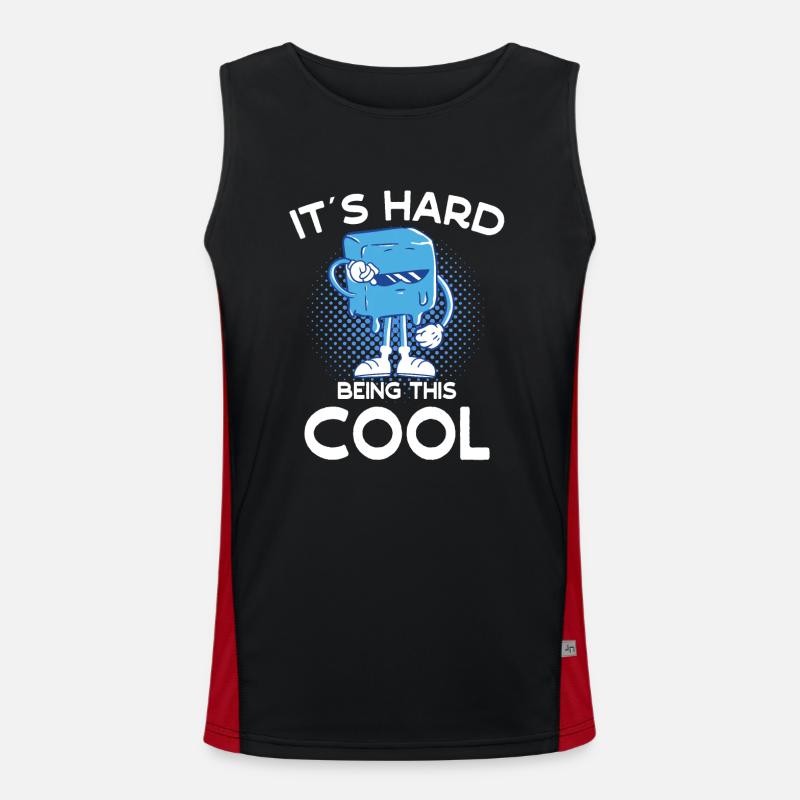 Eau glacée C’est difficile d’être cette idée cadeau cool Débardeur respirant contrasté Homme 