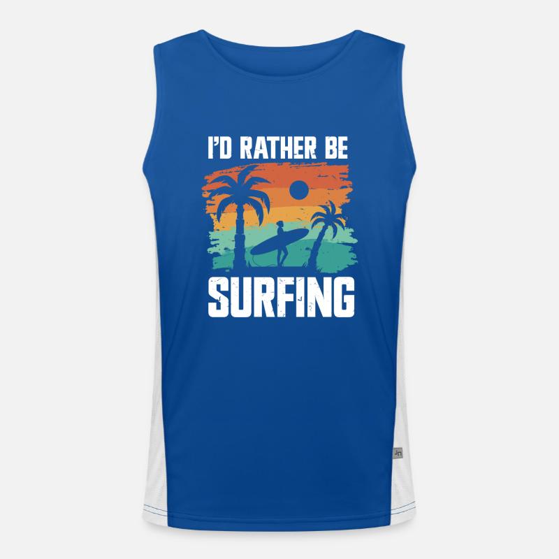Surfing Surfer Men's Functional Contrast Tank Top 