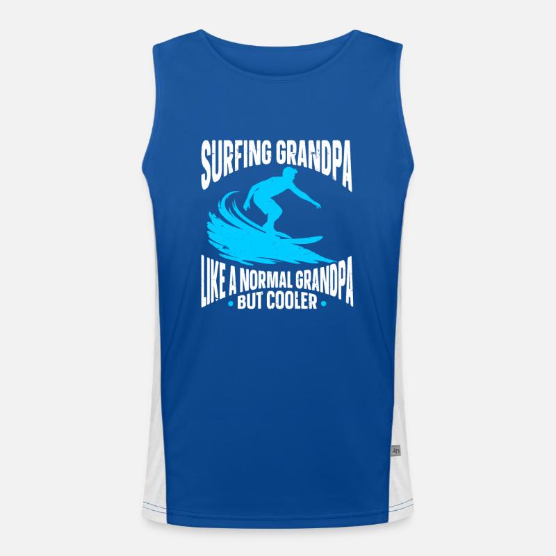 Surfing Surfer Men's Functional Contrast Tank Top 