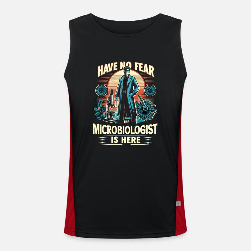 Microbiologist Microbiology Lab Staph Biology Funktionelles Kontrast-Tank Top für Männer 