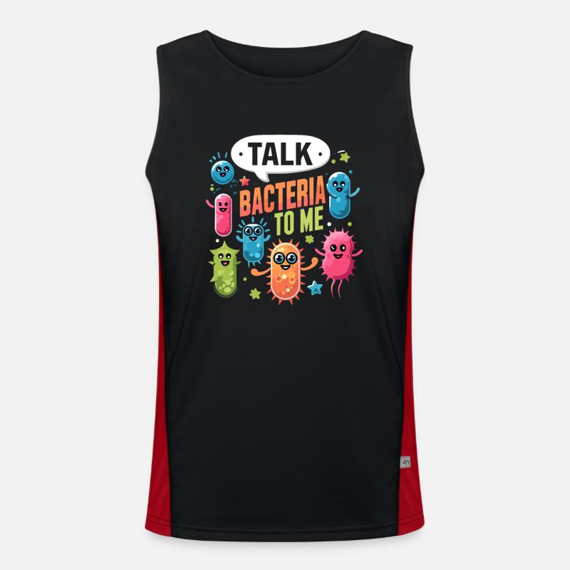 Microbiologist Microbiology Lab Staph Biology Men's Functional Contrast Tank Top 