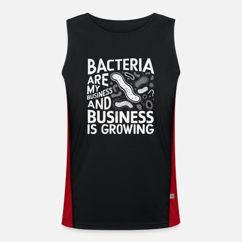 Microbiologist Microbiology Lab Staph Biology Funktionelles Kontrast-Tank Top für Männer 