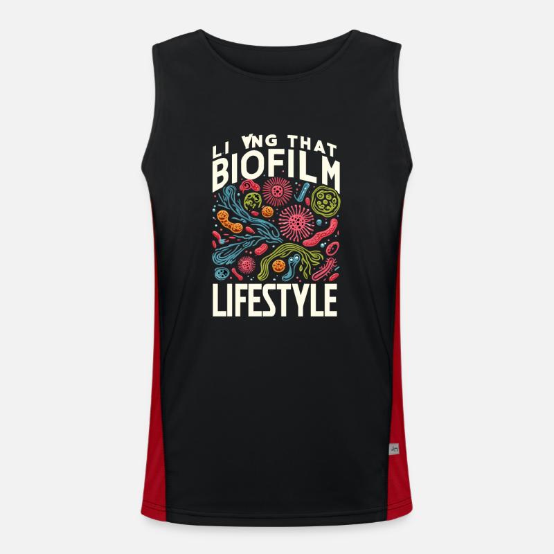 Microbiologist Microbiology Lab Staph Biology Funktionelles Kontrast-Tank Top für Männer 