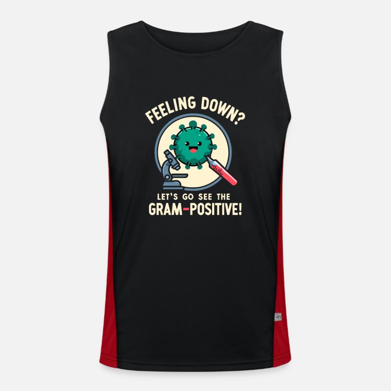 Microbiologist Microbiology Lab Staph Biology Men's Functional Contrast Tank Top 
