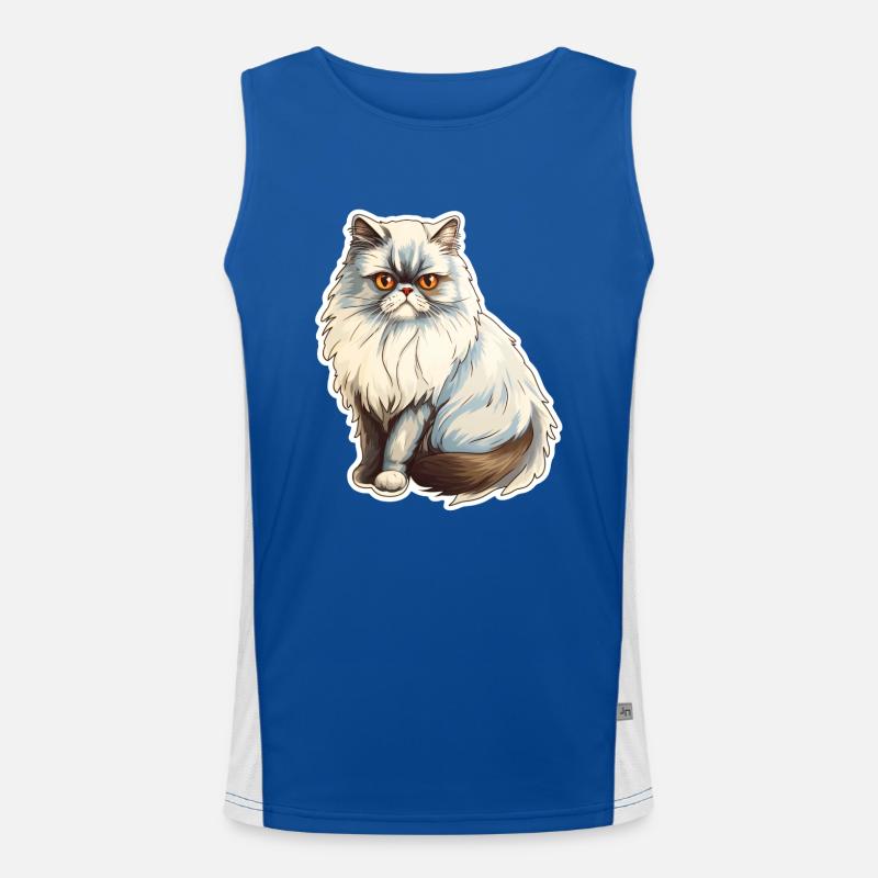 Chat persan Débardeur respirant contrasté Homme 