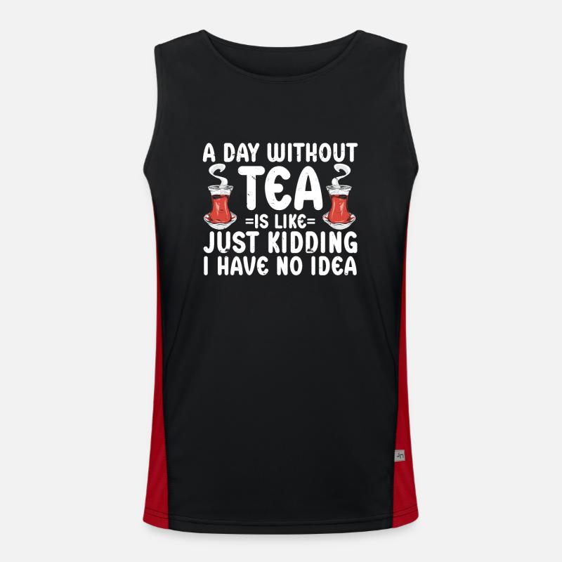 Teetrinker Tee Funktionelles Kontrast-Tank Top für Männer 