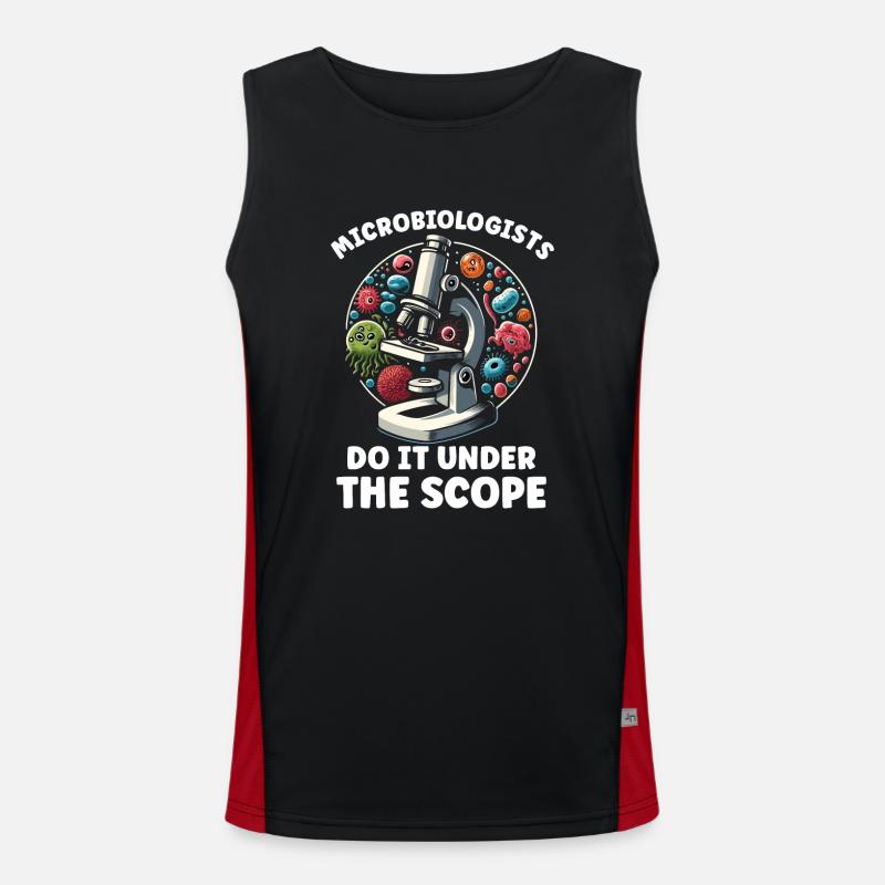 Microbiologist Microbiology Lab Staph Biology Funktionelles Kontrast-Tank Top für Männer 