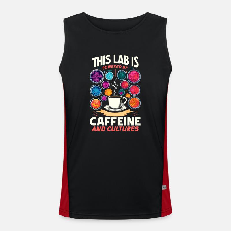 Microbiologist Microbiology Lab Staph Biology Funktionelles Kontrast-Tank Top für Männer 