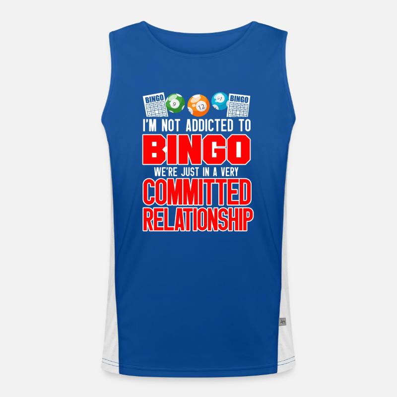 Bingo Player I'm Not Addicted To Funktionelles Kontrast-Tank Top für Männer 