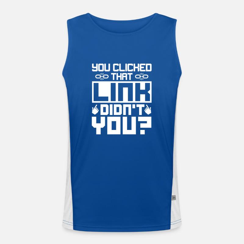 A Day Without My Computer Tech Support Computer Funktionelles Kontrast-Tank Top für Männer 