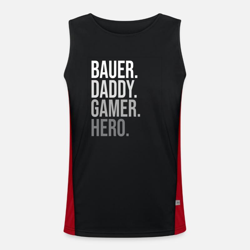 Classic Bauer Daddy Hero Bold Statement Funktionelles Kontrast-Tank Top für Männer 