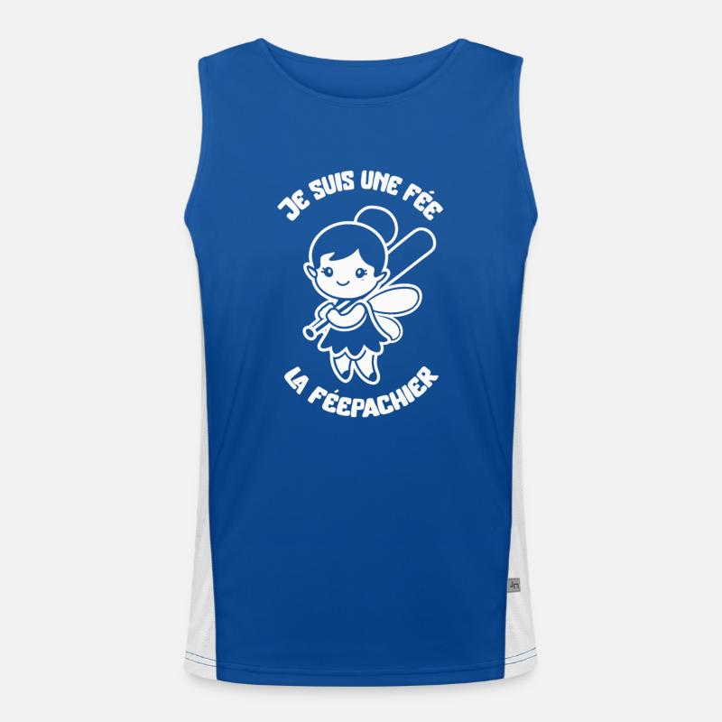 Ich bin eine Fee Die Fee Pachier Fee - Girly Humor Funktionelles Kontrast-Tank Top für Männer 
