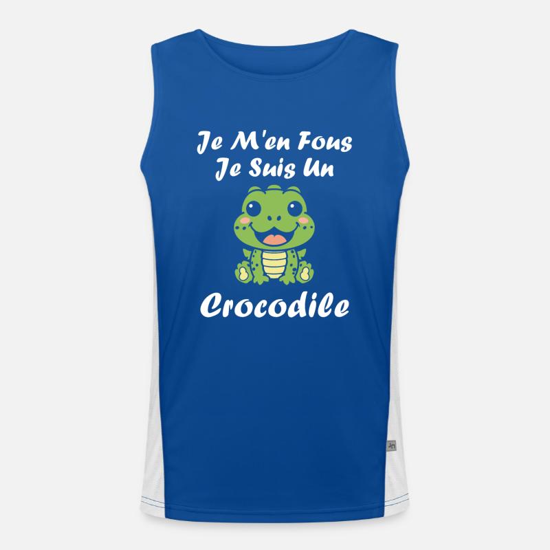Humour Crocodile Débardeur respirant contrasté Homme 