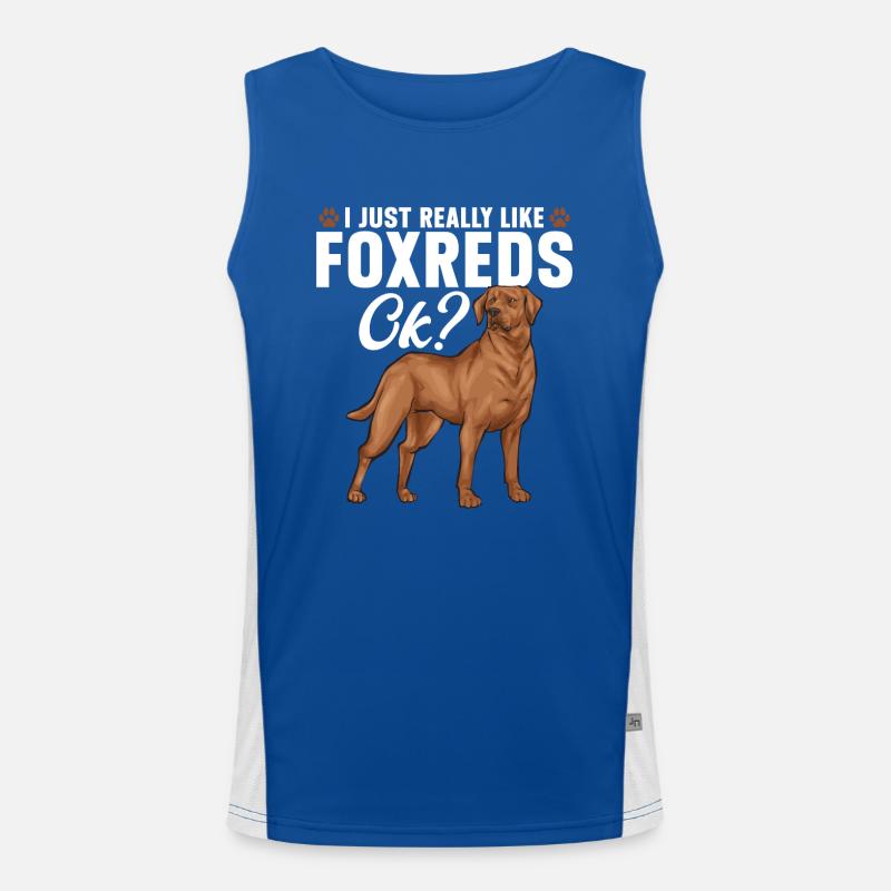 Fuchsroter Labrador Retriever Fox Red Labrador Funktionelles Kontrast-Tank Top für Männer 