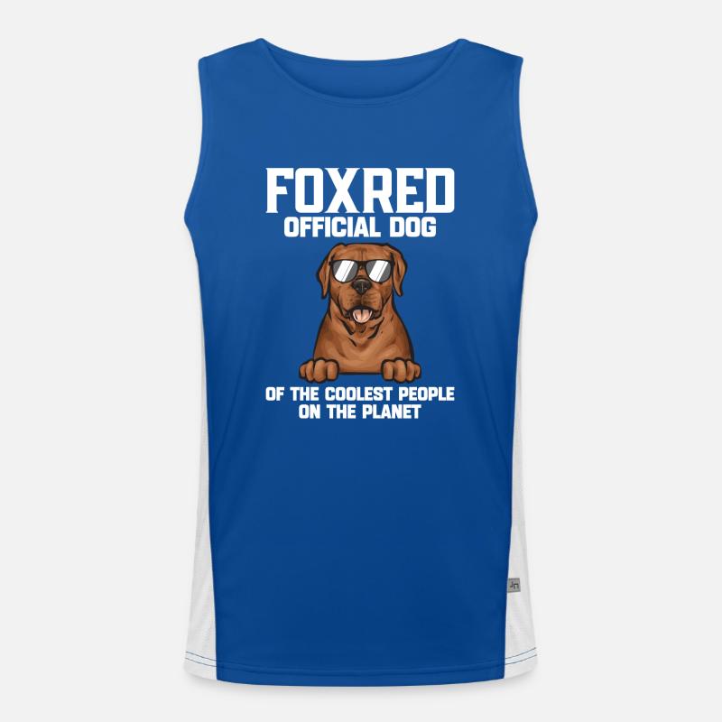 Fuchsroter Labrador Retriever Fox Labrador rouge Débardeur respirant contrasté Homme 