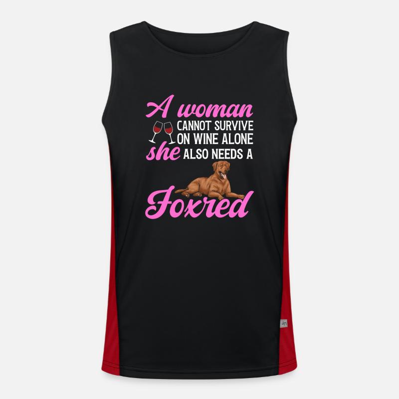 Fuchsroter Labrador Retriever Fox Red Labrador Funktionelles Kontrast-Tank Top für Männer 