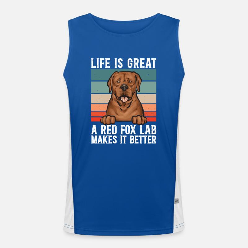 Fuchsroter Labrador Retriever Fox Red Labrador Funktionelles Kontrast-Tank Top für Männer 