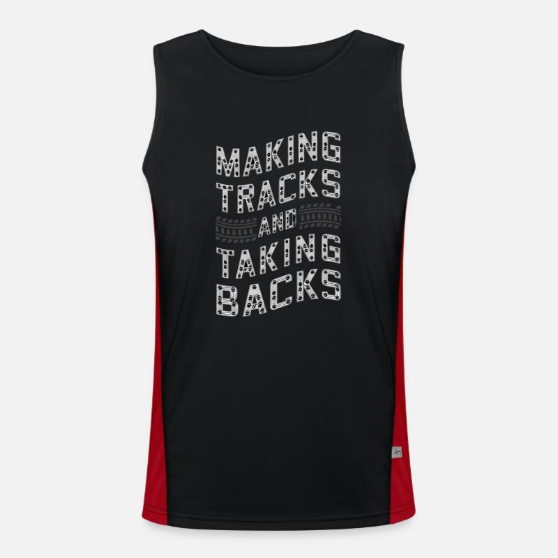 Tractor Pulling Tractor Pulling Tractor Power Farm Men's Functional Contrast Tank Top 