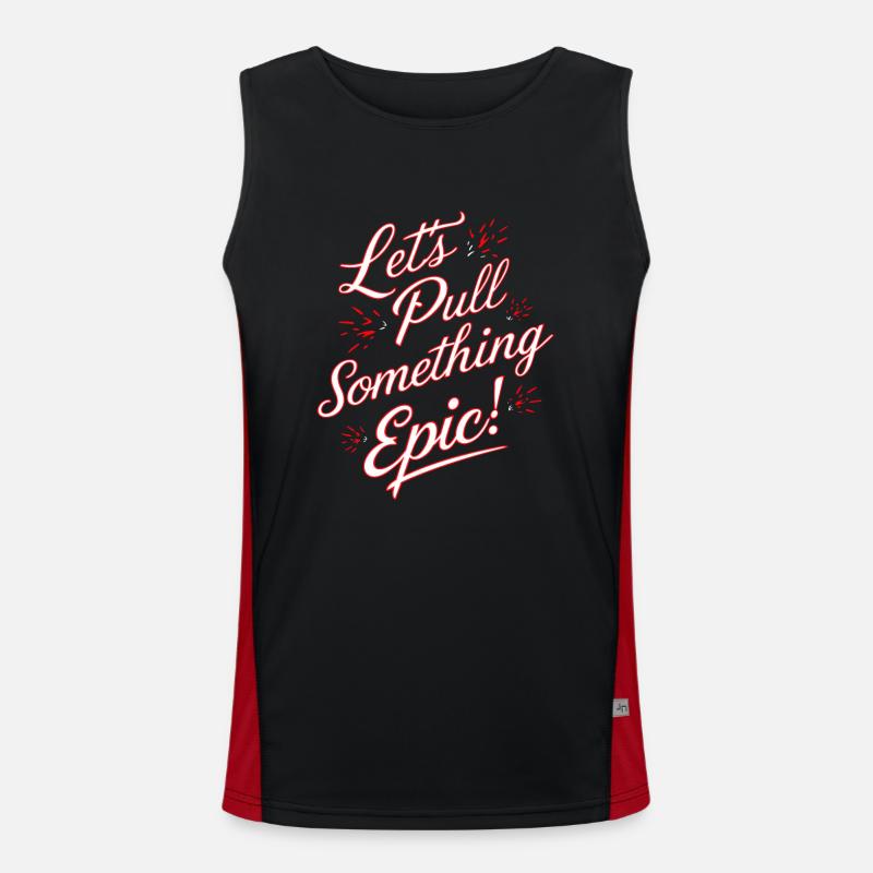 Tractor Pulling Tractor Pulling Tractor Power Farm Men's Functional Contrast Tank Top 