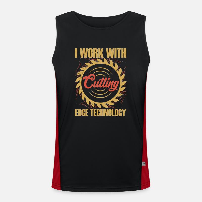 Carpentry Tech Guru - Working with the Best Funktionelles Kontrast-Tank Top für Männer 