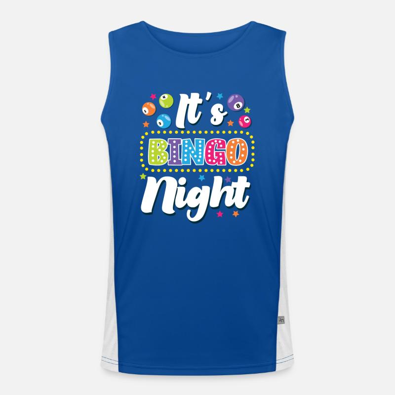 Bingo Player It's Bingo Night Funktionelles Kontrast-Tank Top für Männer 