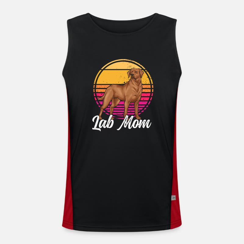 Fuchsroter Labrador Retriever Fox Red Labrador Funktionelles Kontrast-Tank Top für Männer 