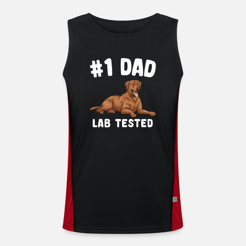 Fuchsroter Labrador Retriever Fox Red Labrador Funktionelles Kontrast-Tank Top für Männer 