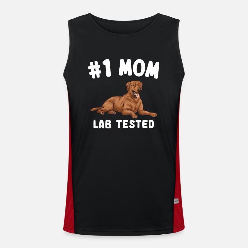 Fuchsroter Labrador Retriever Fox Red Labrador Funktionelles Kontrast-Tank Top für Männer 