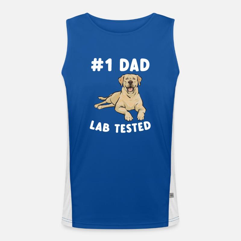Labrador Retriever jaune Débardeur respirant contrasté Homme 