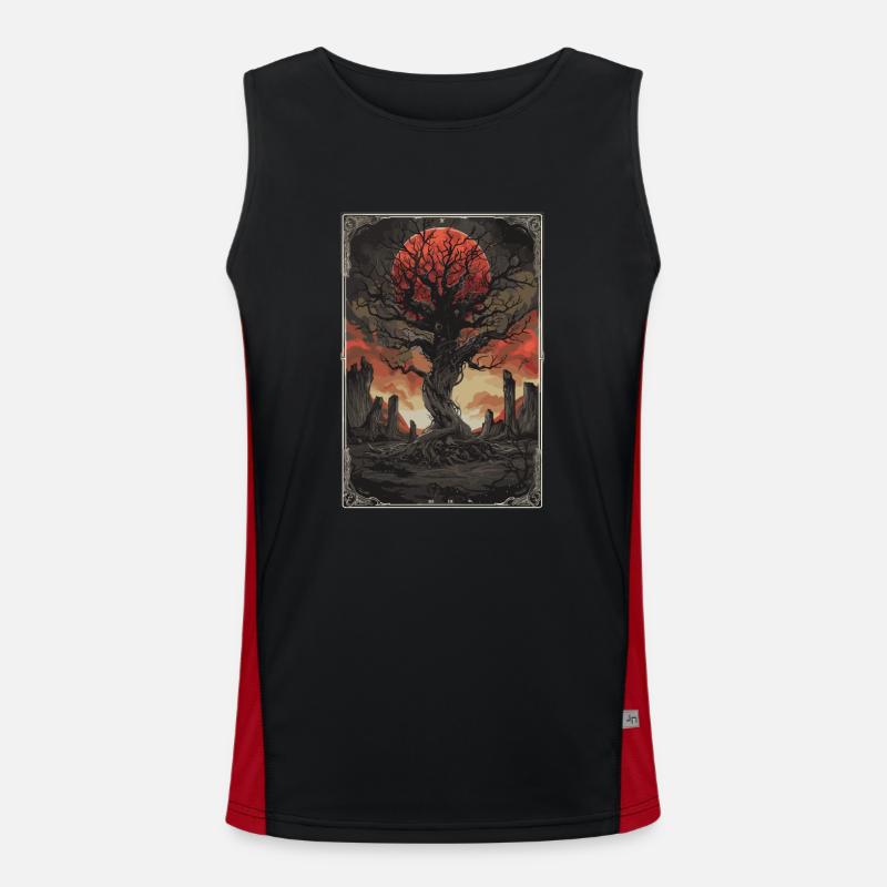 The World Tarot Men's Functional Contrast Tank Top 