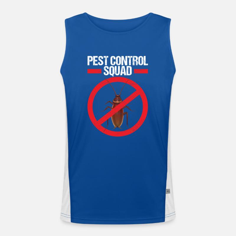 Pest Control Exterminator Men's Functional Contrast Tank Top 
