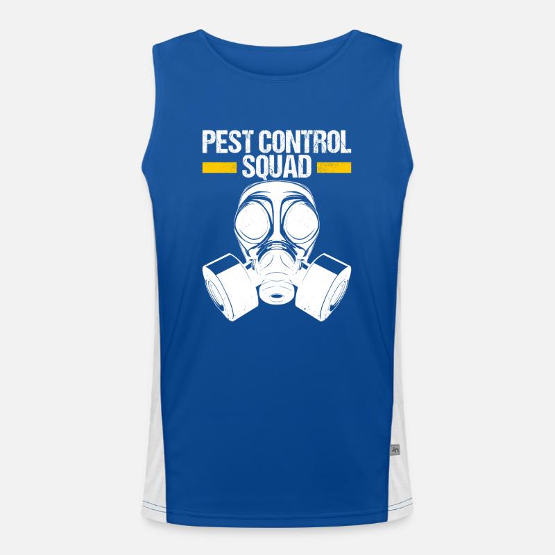 Pest Control Exterminator Men's Functional Contrast Tank Top 