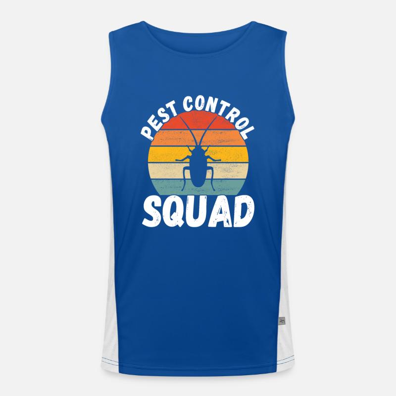 Pest Control Exterminator Men's Functional Contrast Tank Top 