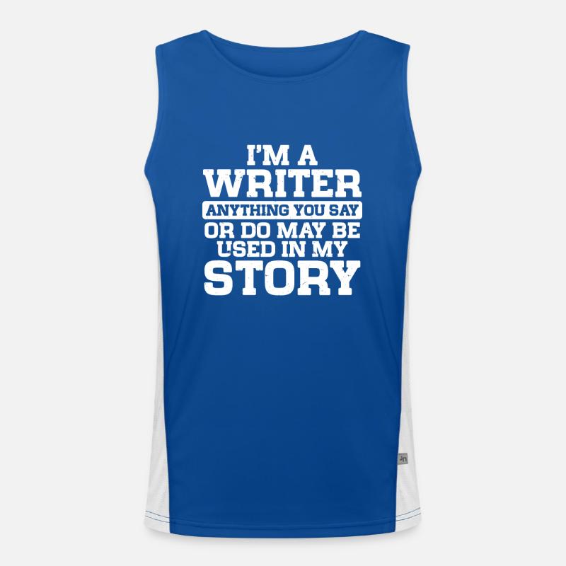 Author Writer Men's Functional Contrast Tank Top 