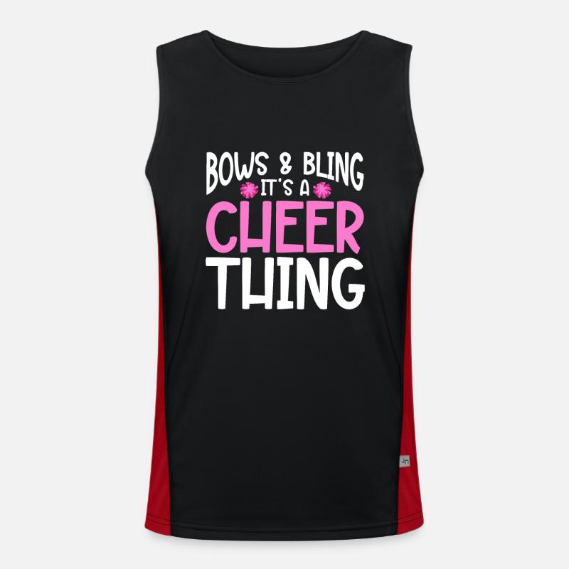 Cheerleading Cheerleader Base Flyer Men's Functional Contrast Tank Top 
