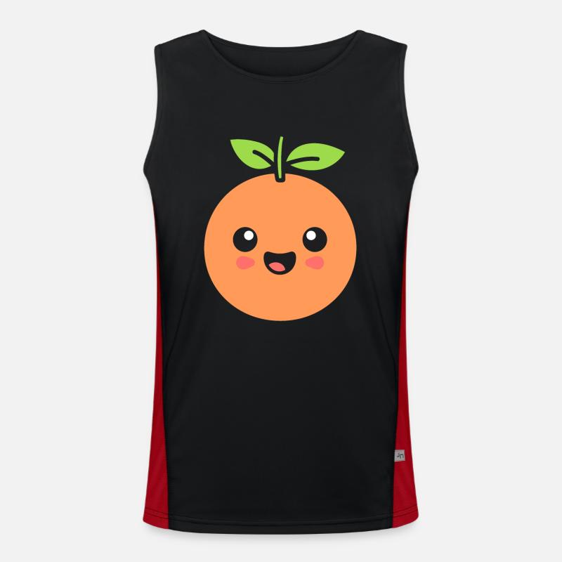 Grapefruit - Men's Functional Contrast Tank Top  - black/red
