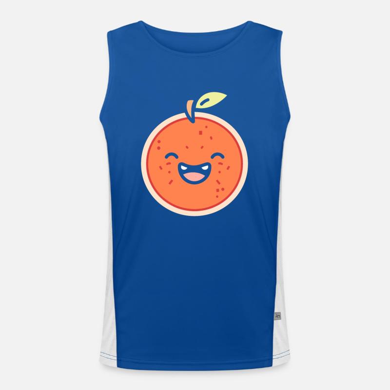 Grapefruit Funktionelles Kontrast-Tank Top für Männer 