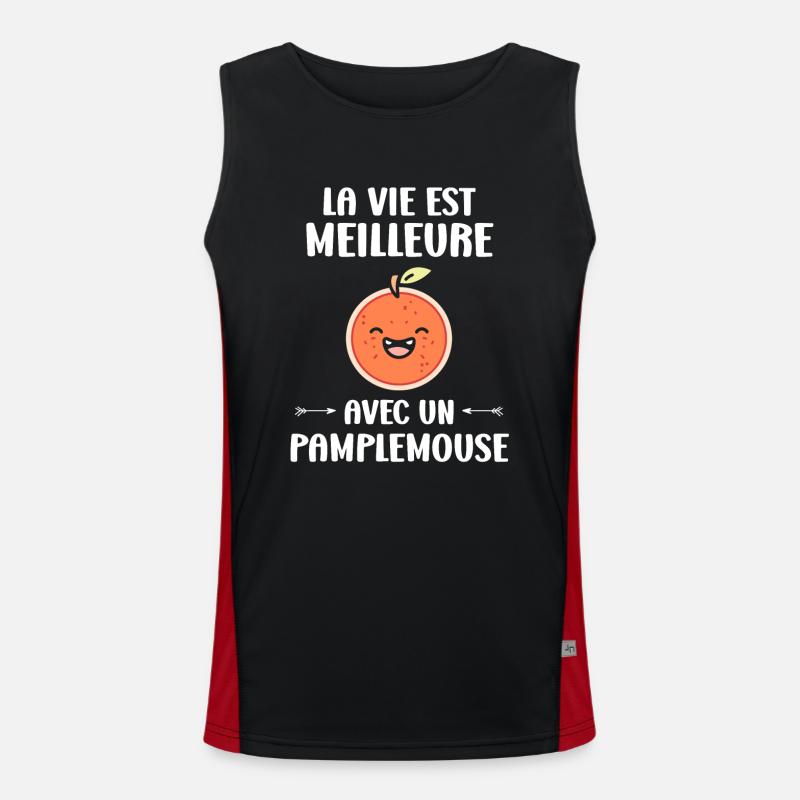 Humour Pamplemousse Débardeur respirant contrasté Homme 
